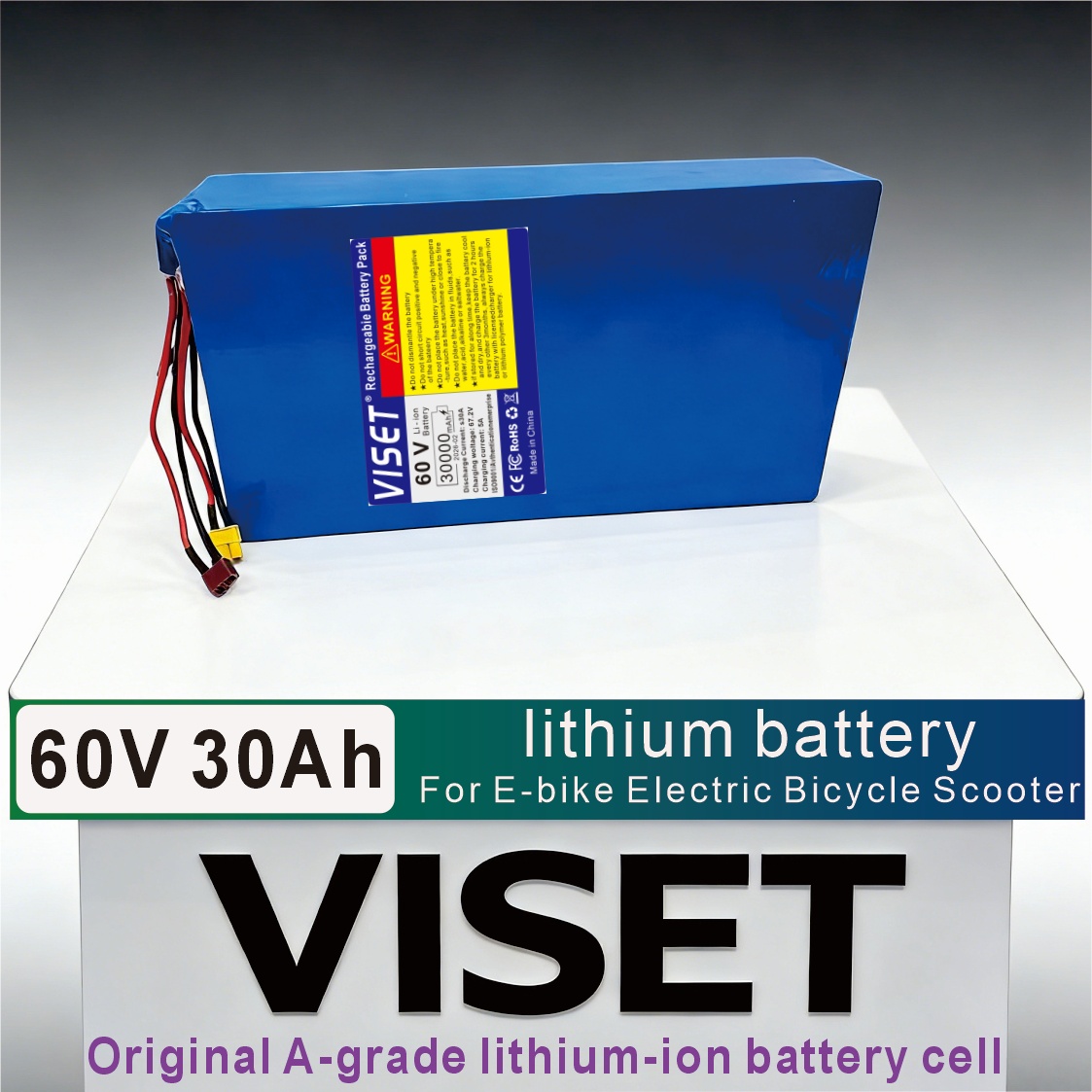 60V 30Ah Electric Scooter Battery - VISET 60V 30AH Paket Baterai Sepeda