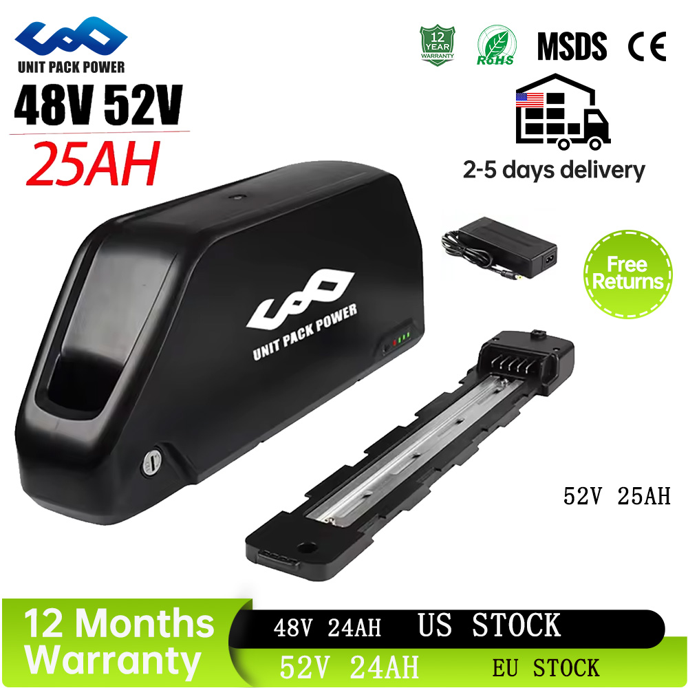 60V 30Ah Electric Scooter Battery - Baterai EBike Downtube 52V 25AH Polly