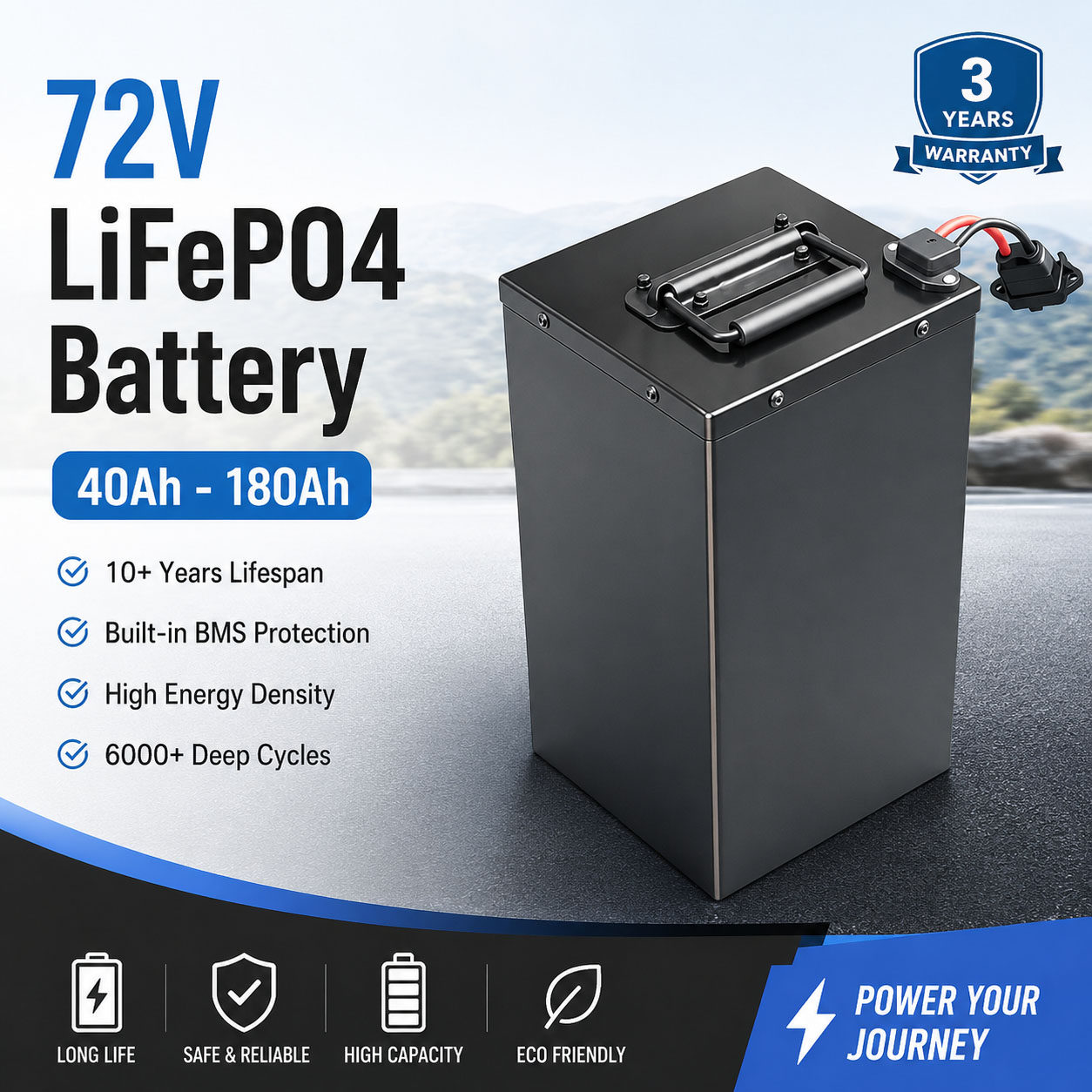 Paket baterai lithium lifepo4  - 72V 60Ah Lifepo4 Battery Pack ulasan dan harga