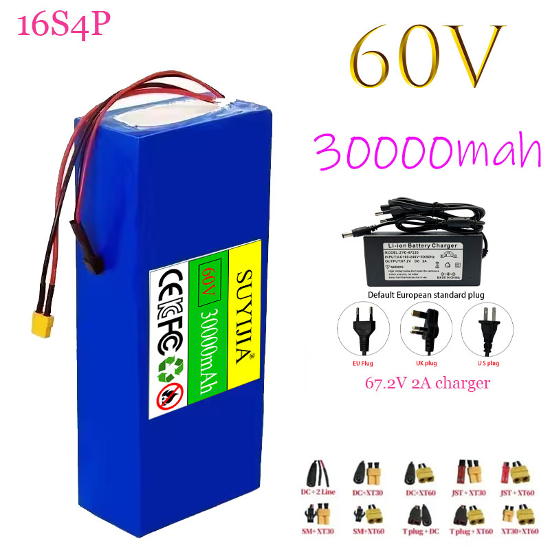 Baterai Lithium-ion 60V 100Ah  - 60V 30Ah Electric Scooter Battery ulasan dan harga