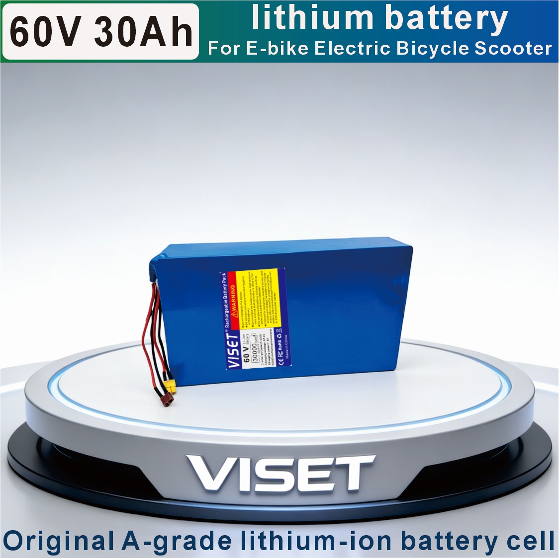 VISET 60V 30AH Paket Baterai S - 60V 30Ah Electric Scooter Battery ulasan dan harga
