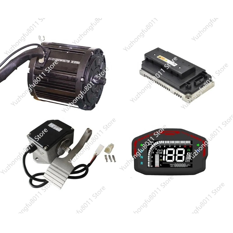 Kit Tenaga Motor DC Brushless  - Mid Drive Motor Kit 72V 3000W ulasan dan harga