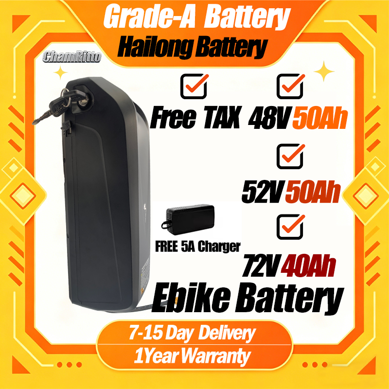 Baterai Ebike Hailong 48V 50AH - 60V 30Ah Electric Scooter Battery ulasan dan harga