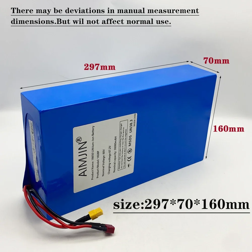 Paket Baterai Lithium-ion 1865 - 60V 30Ah Electric Scooter Battery ulasan dan harga